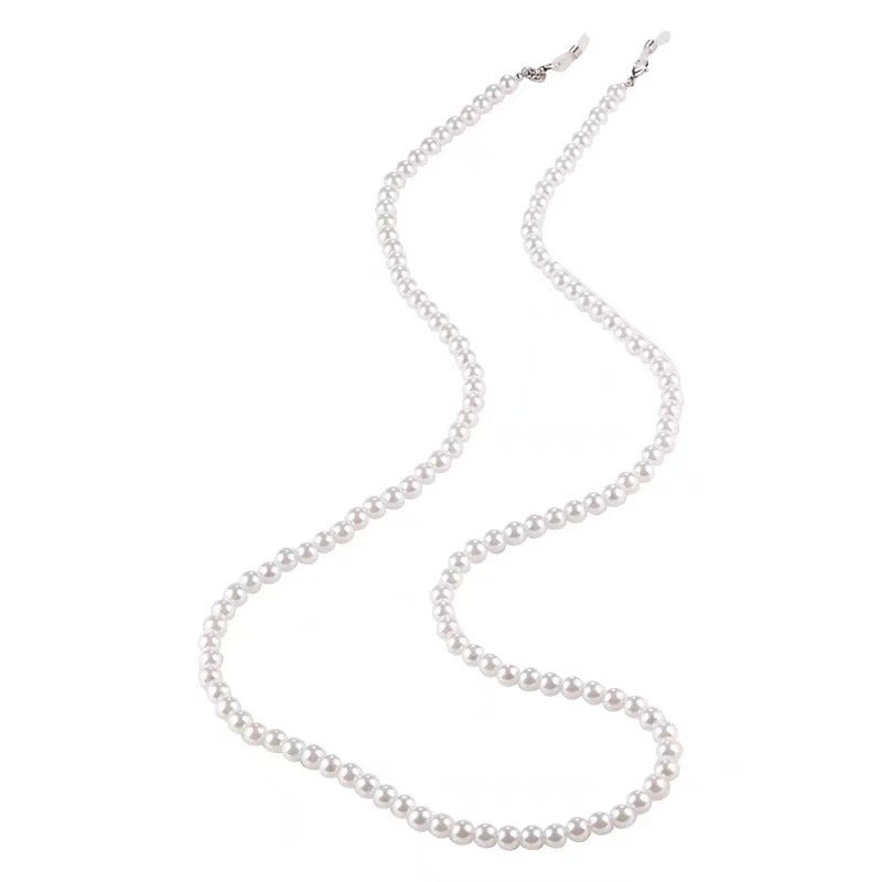Elegante Lange Perlen Brillen Kette Brehn