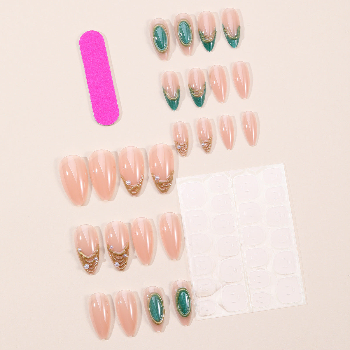 Künstlerische Gel-Nageltips Brehn
