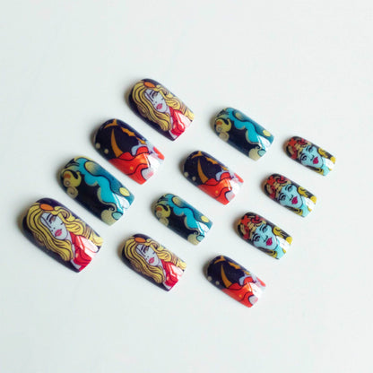 Künstlerisches Charakter-Nagelkunst-Set