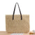 Handtasche Aus Handgewebtem Naturmaterial mit Robusten Griffen Brehn