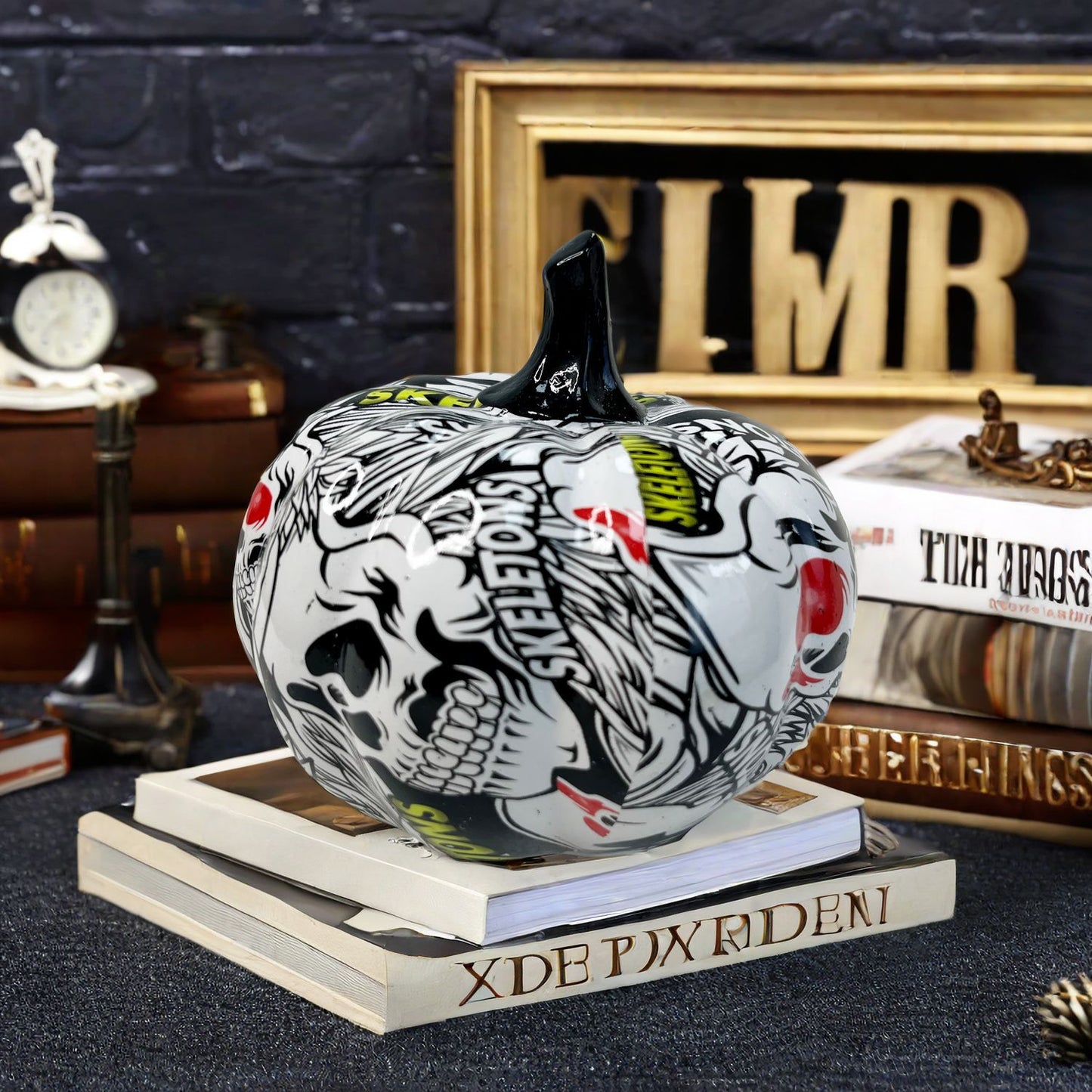 Kunstvolle Halloween Kürbisfigur Brehn