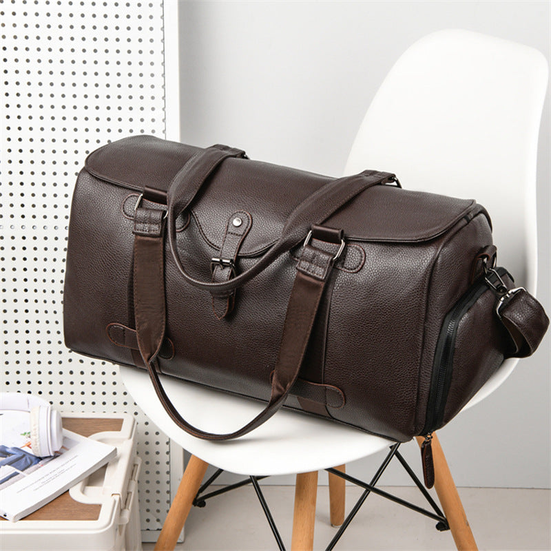 Premium Leder Wochenendreise-Duffel Tasche Brehn