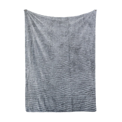 Damen kuschelige Plüsch-Decke mit elegantem Quadratmuster Brehn