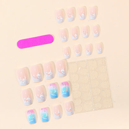 Ozean-inspirierte Gel-Nagelkunst-Erweiterungen Brehn