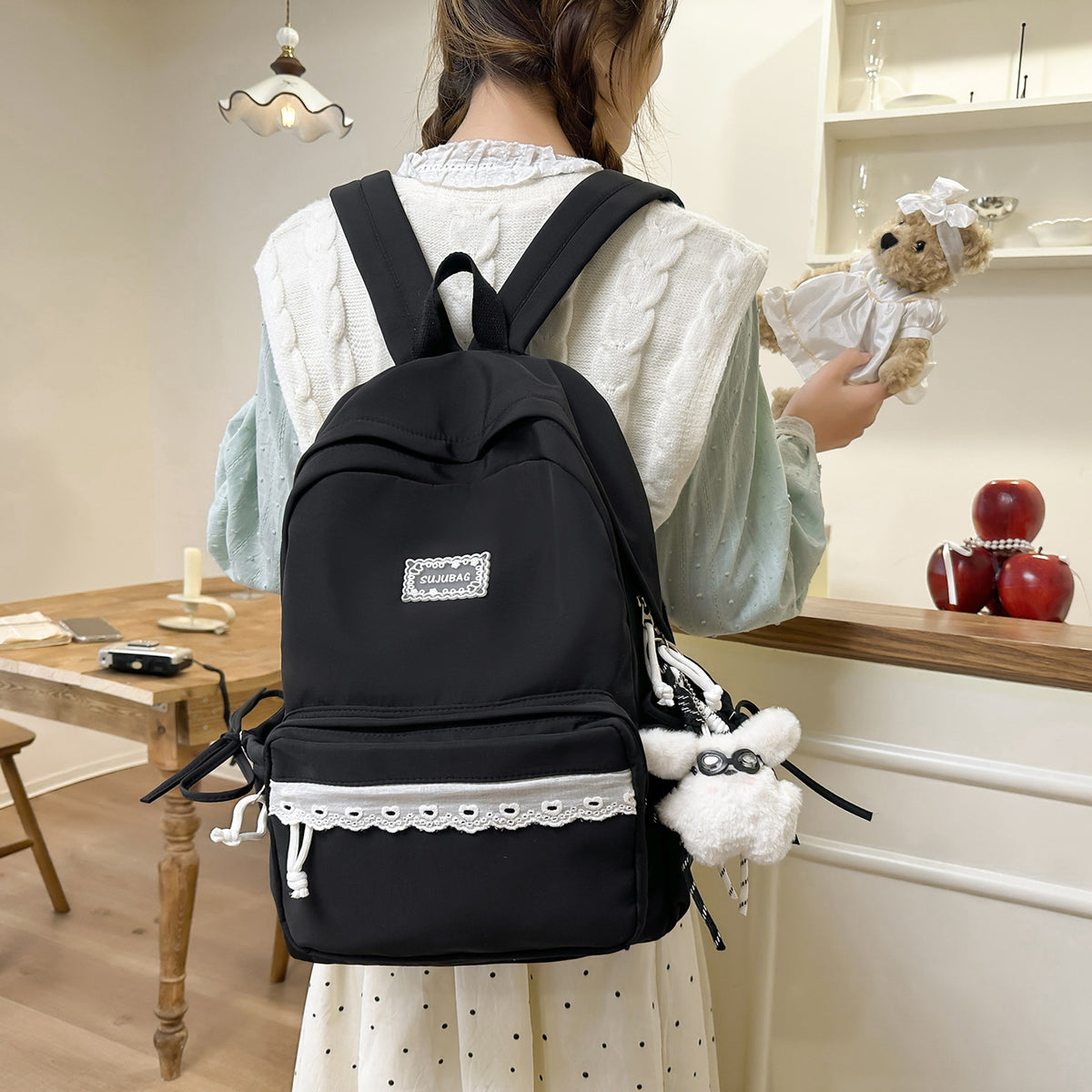 Stylischer kompakter Mini-Rucksack mit niedlichen Akzenten Brehn