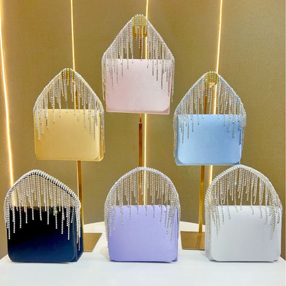 Kristall-verzierte Glam Clutch