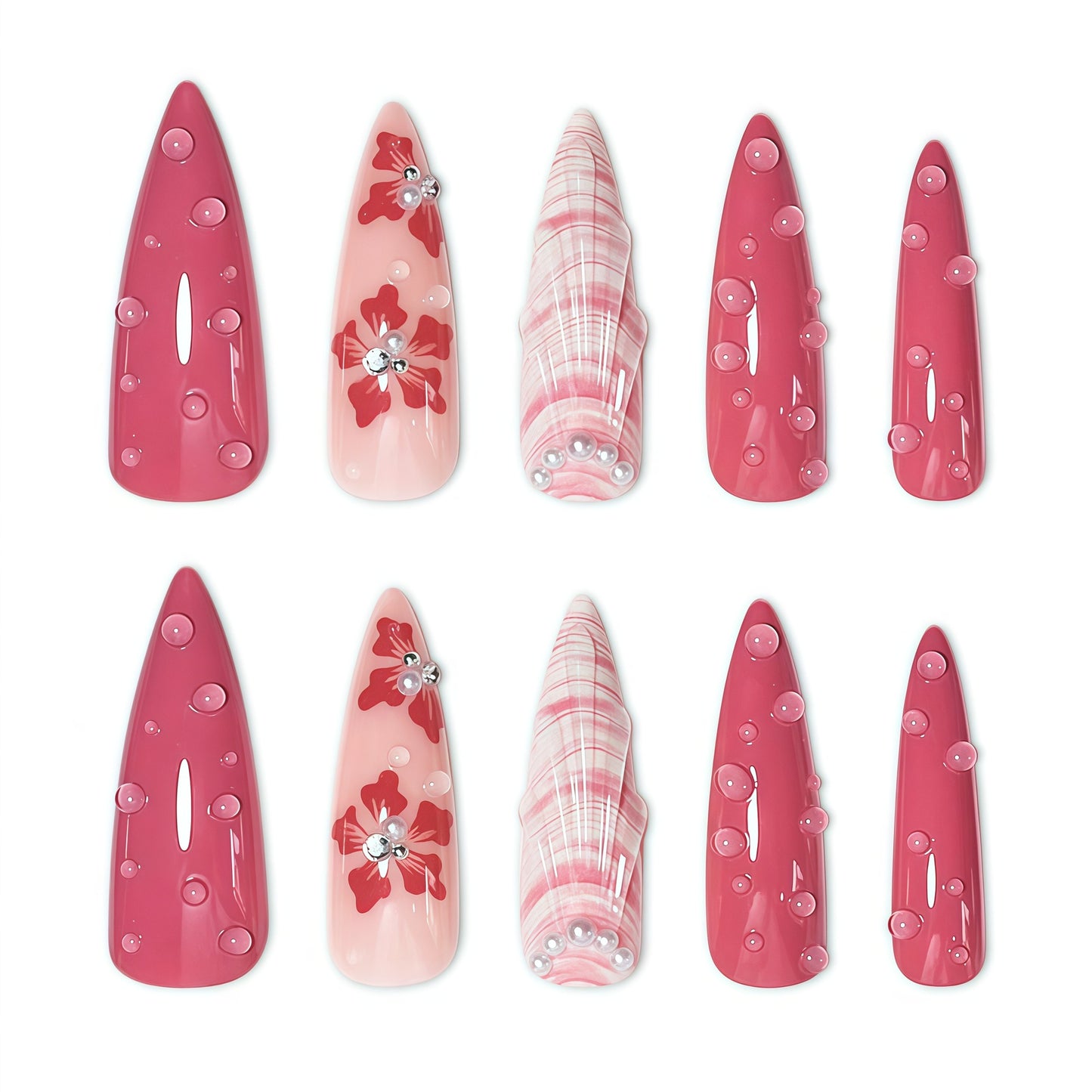 Florale Kunst Nagelverlängerungen Brehn