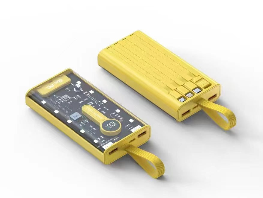 Powerbank mit Lcd-Anzeige und Schnellem Ladegerät Brehn