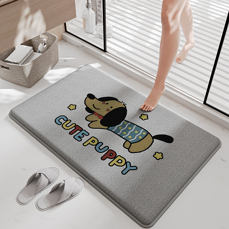 Lustige Cartoon Badematte Brehn