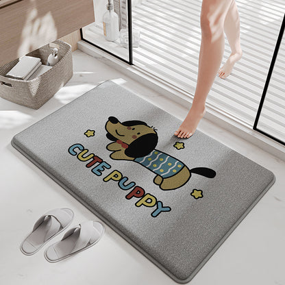 Lustige Cartoon Badematte Brehn