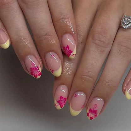 Florale französische Spitzen-Nagelkunst Brehn