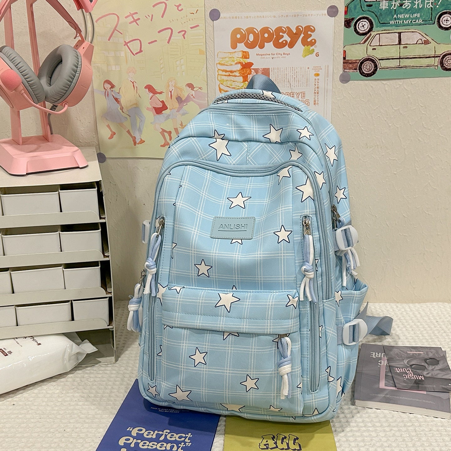 Vielseitiger Rucksack mit Sternenmuster Brehn