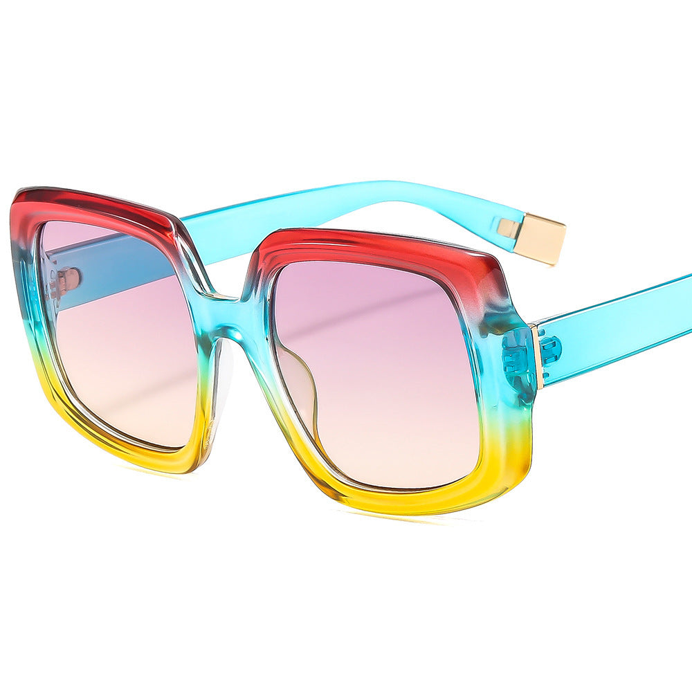Damen modische Sonnenbrille mit auffälliger quadratischer Rahmenkonstruktion Brehn