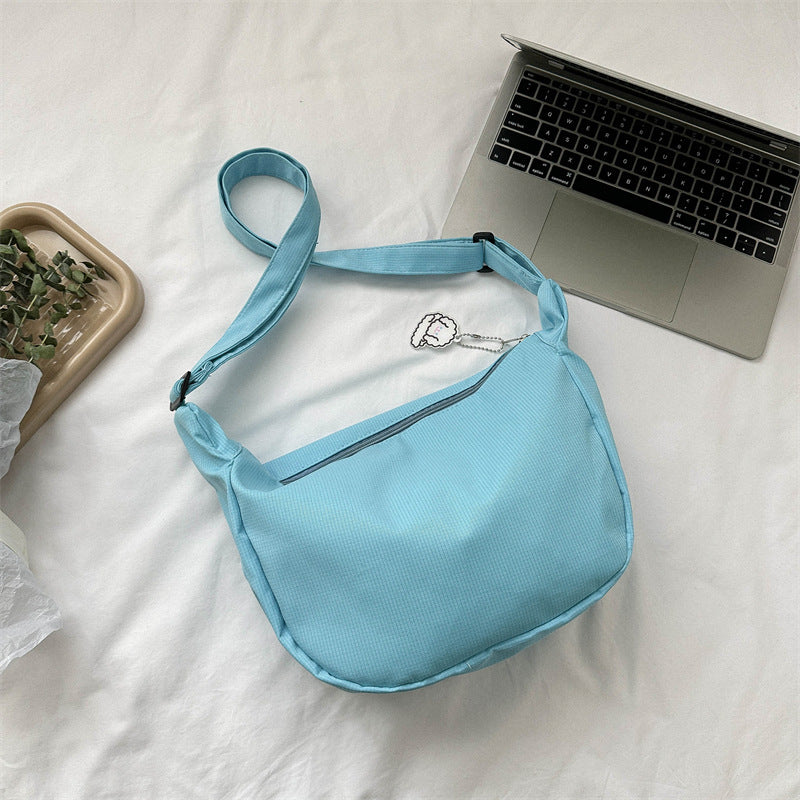 Lässige Stoff Schultertasche