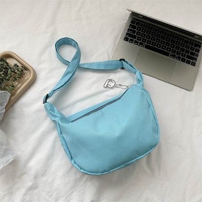 Lässige Stoff Schultertasche
