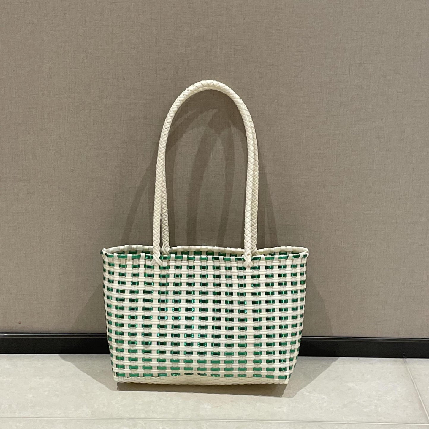 Handgewebte Einkaufs- und Strandtasche Brehn