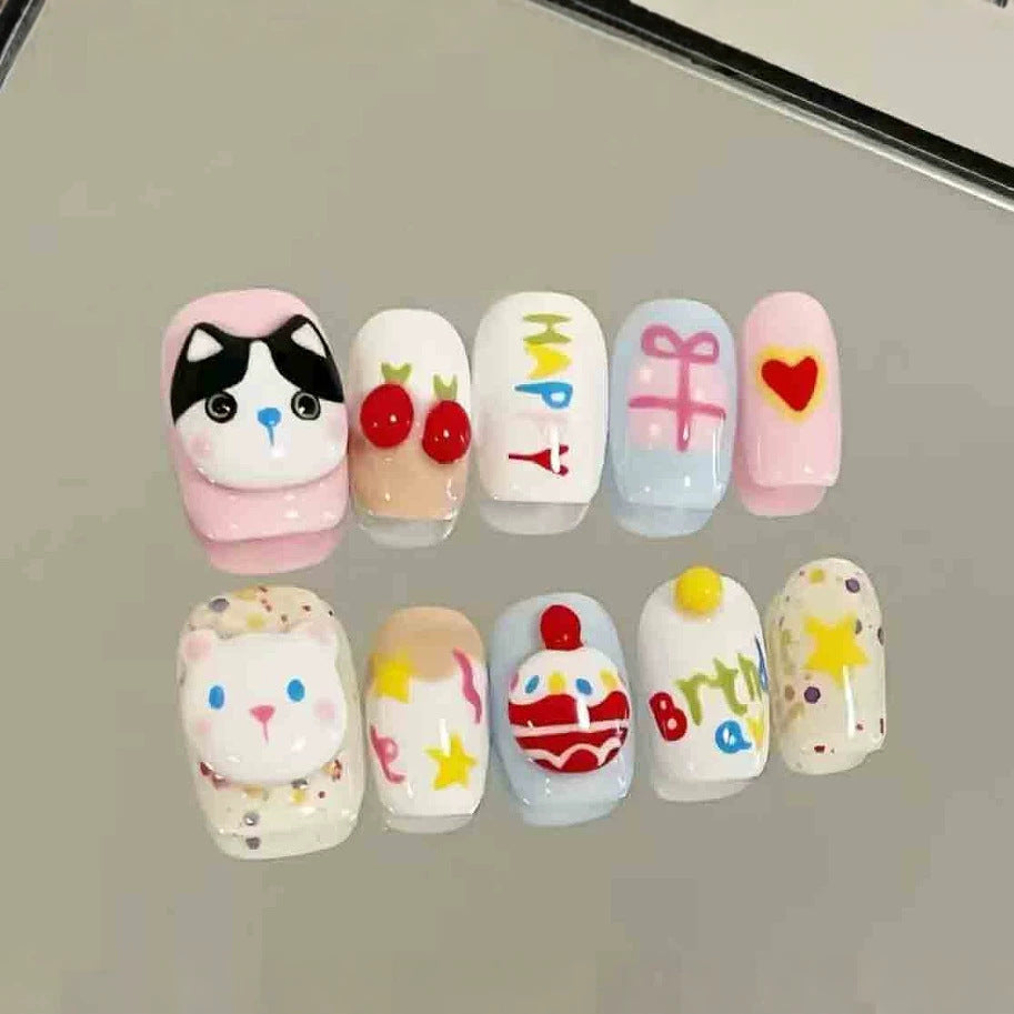 Spaß Thematic Press-On Nail Set