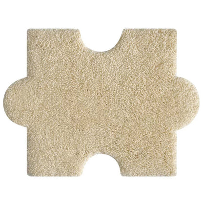 Weicher Plüsch-Badeteppich in Puzzleform