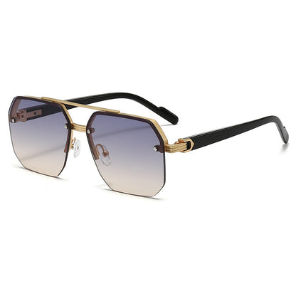 Damen modische Sonnenbrille im trendigen Sechseck-Design Brehn