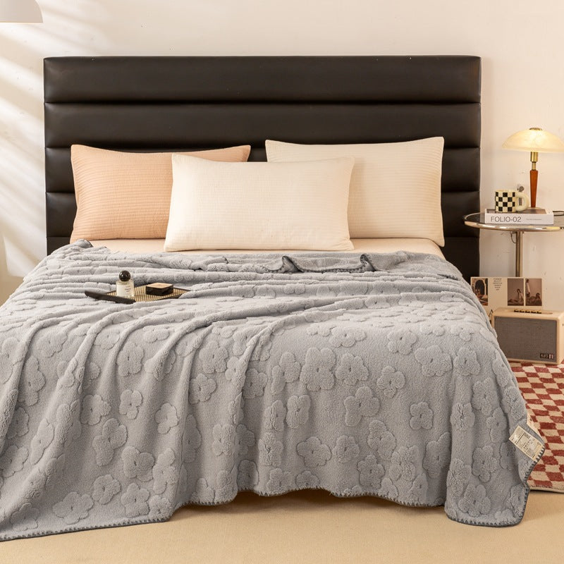 Damen Kuschelige und weiche Decke mit floralem Muster Brehn