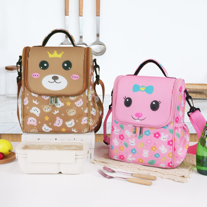 Niedlicher Tierdesign isolierter Lunch-Rucksack