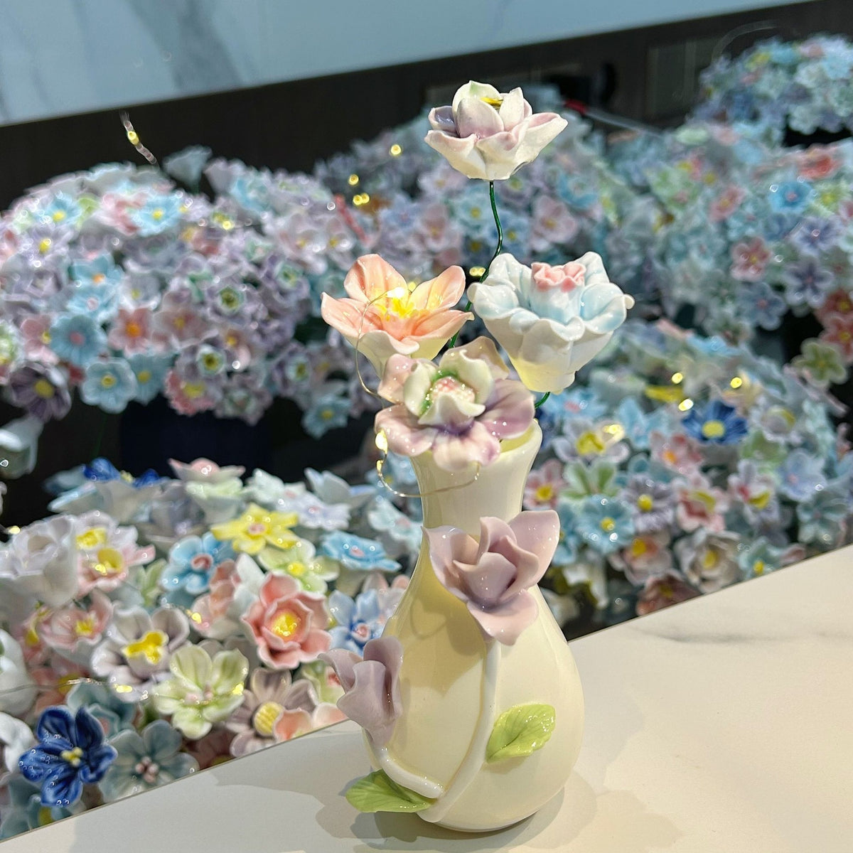 Dekorativer Keramikk Blumen Vase