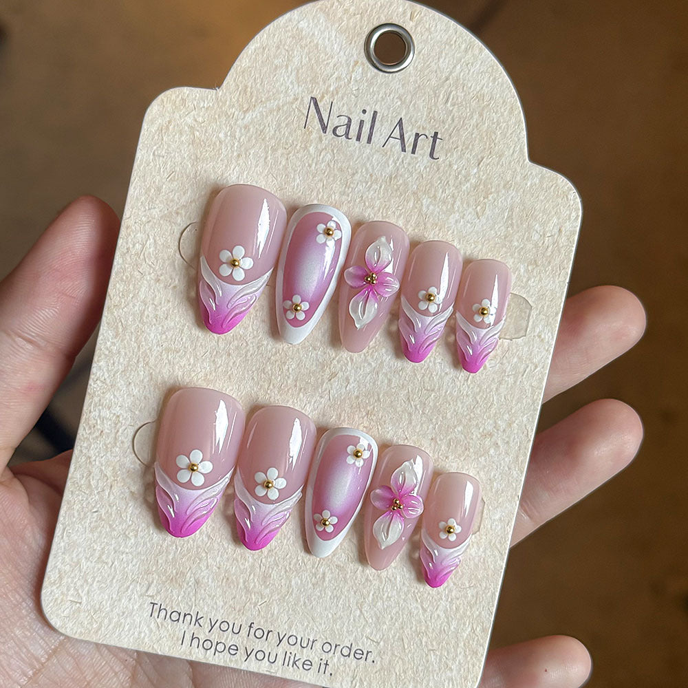 Floral Design Press-On Nail Kit Brehn