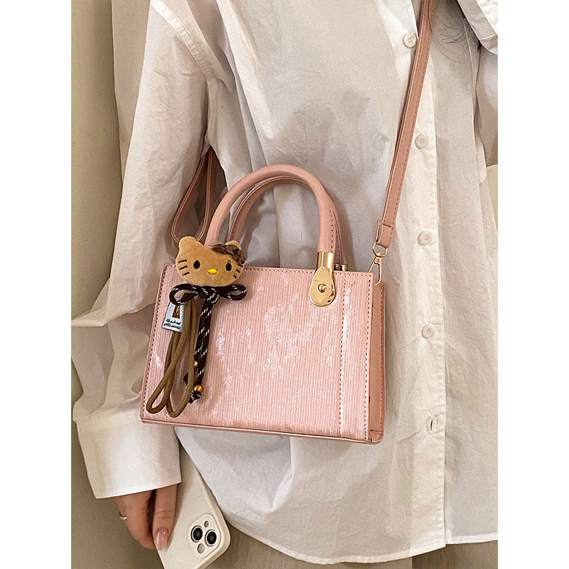 Elegante Texturierte Handtasche Schultertasche