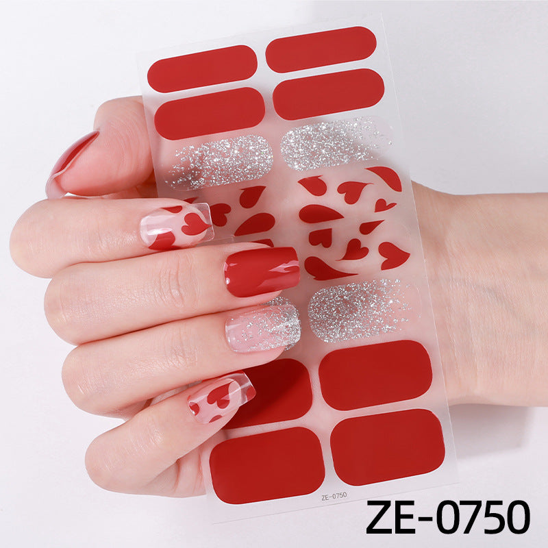 Künstlerische Nagelkunst-Wickel