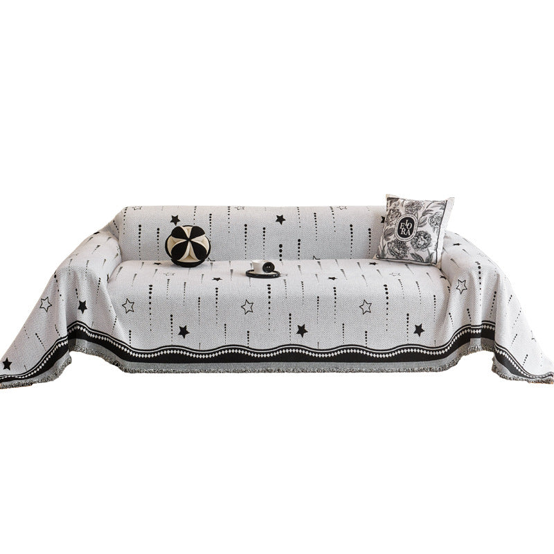 Gemütliche dekorative Fransen Sofa-Wurfdecke