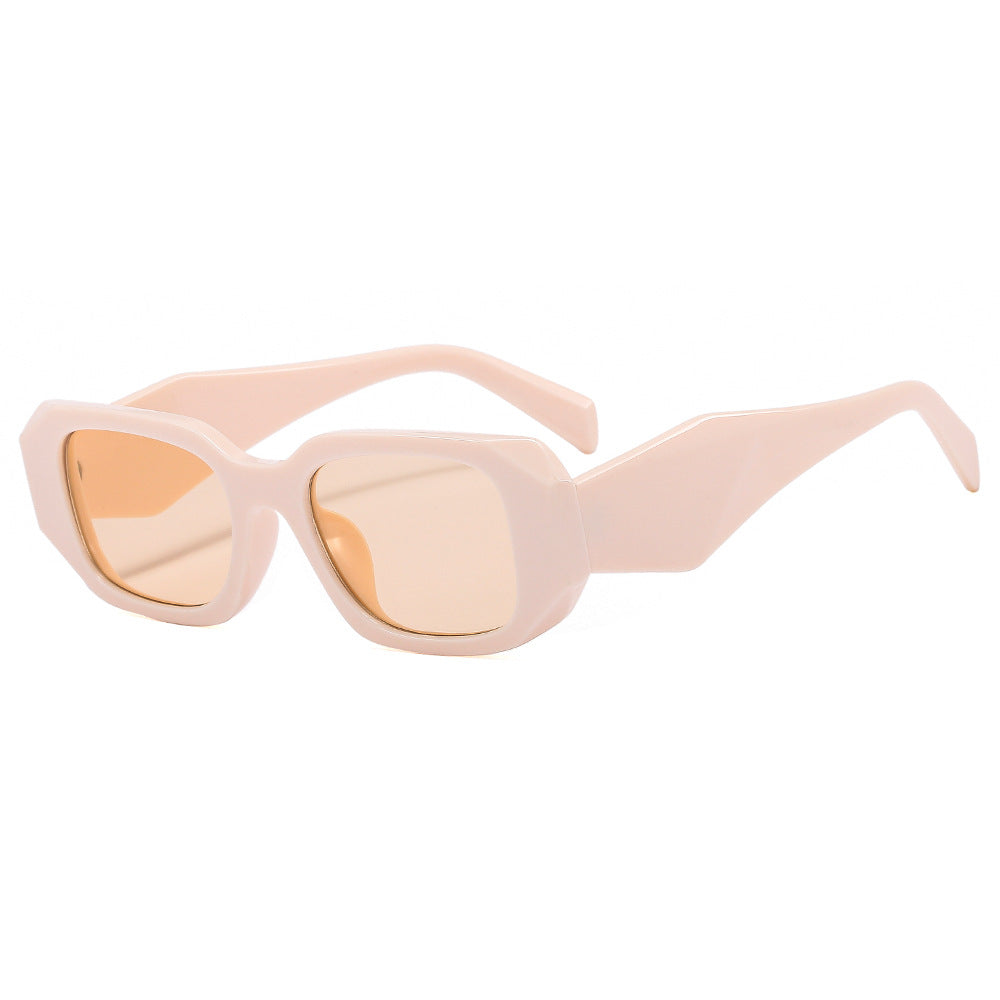 Damen Geometrische Retro-Sonnenbrille Brehn