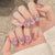 Glitzerndes Acryl Press-On Nail Set Brehn