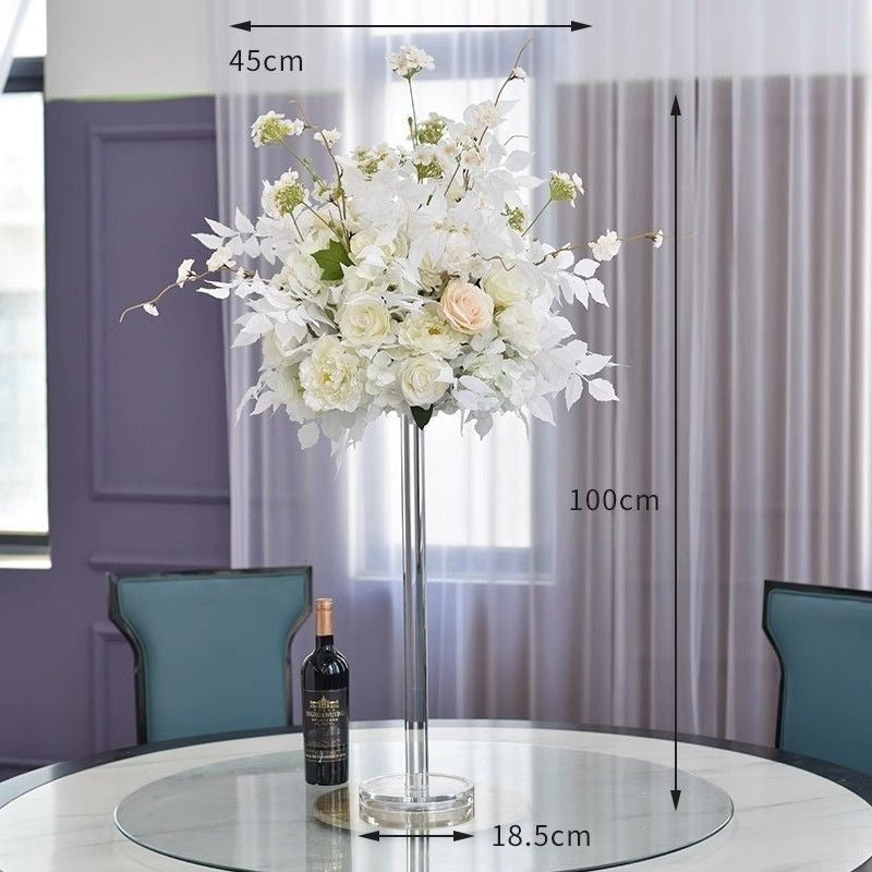 Elegante florale Mittelstück mit Acrylständer