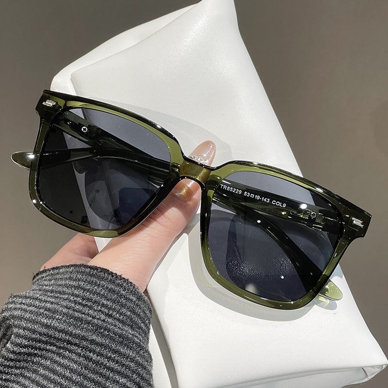 Damen modische quadratische Sonnenbrille mit UV-Schutz und flexiblem Gestell Brehn