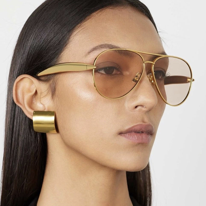 Damen Piloten-Sonnenbrille mit eleganten Akzenten und schützendem UV-Filter Brehn