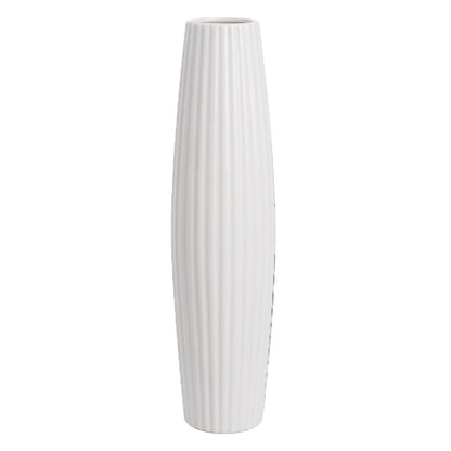 Elegante gerippte keramische Bodenvase Brehn