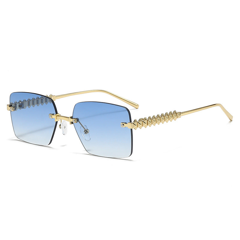 Damen extravagante quadratische Brille Brehn