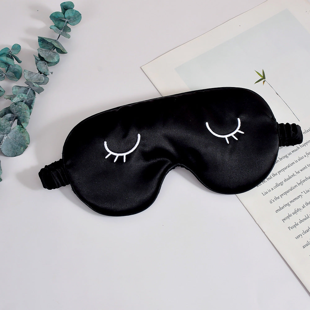 Unisex nan seidigweiche Augenmaske mit ergonomischer Kontur und verstellbarem Elastikband Brehn