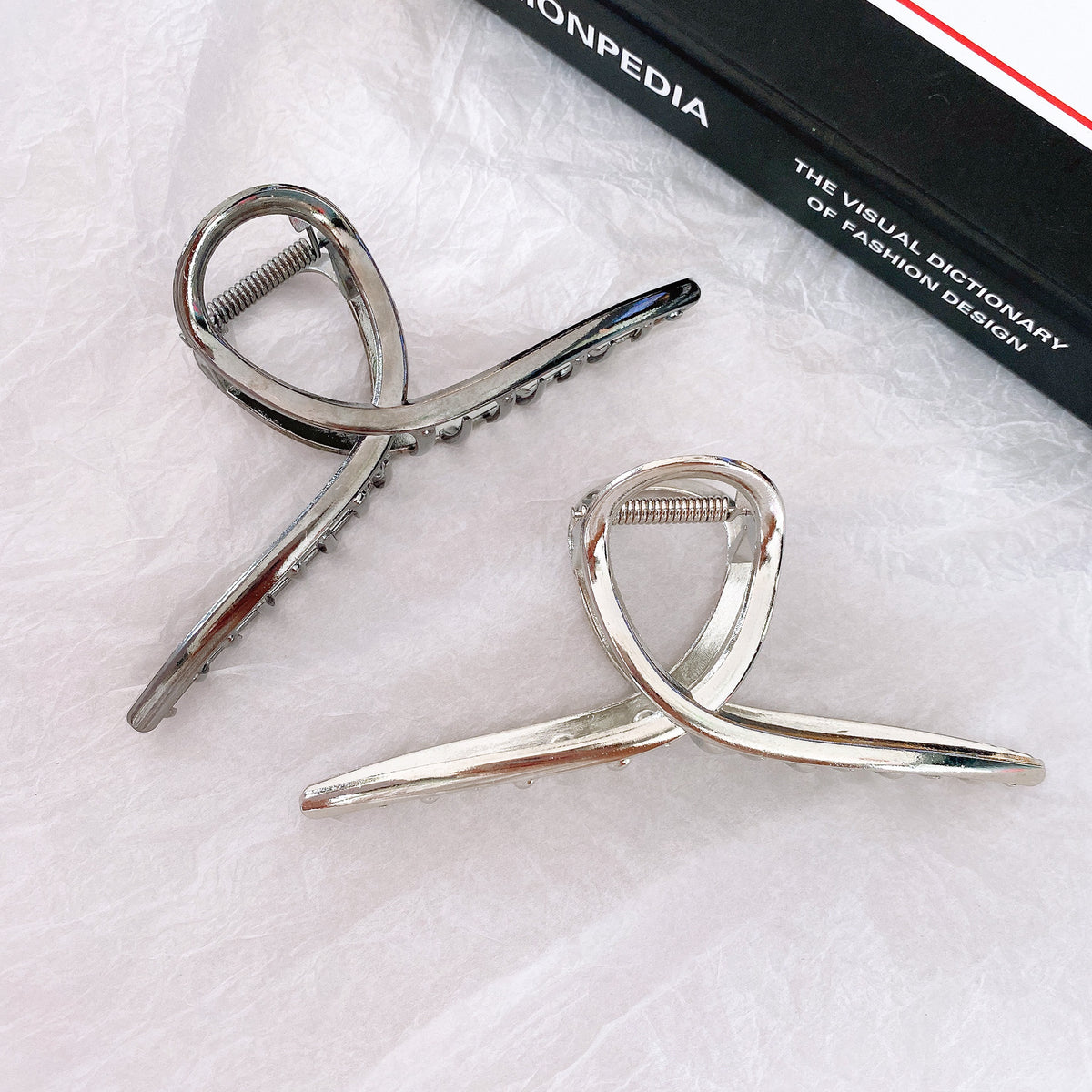 Eleganter Chrome-Haarclip Brehn