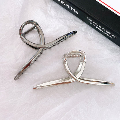 Eleganter Chrome-Haarclip Brehn