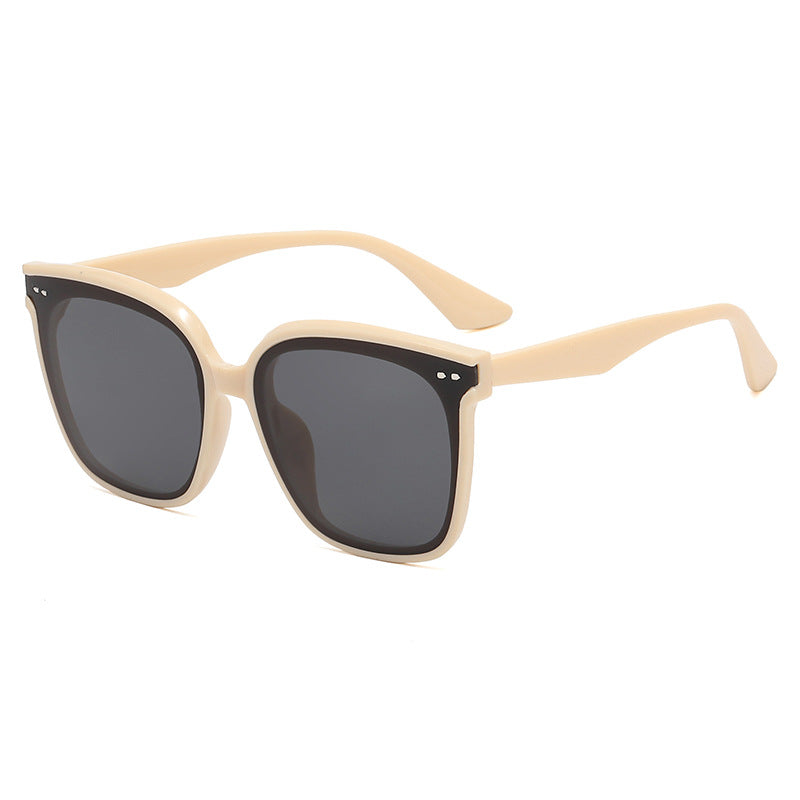 Damen quadratische Sonnenbrille mit verspiegeltem Farbverlauf Brehn