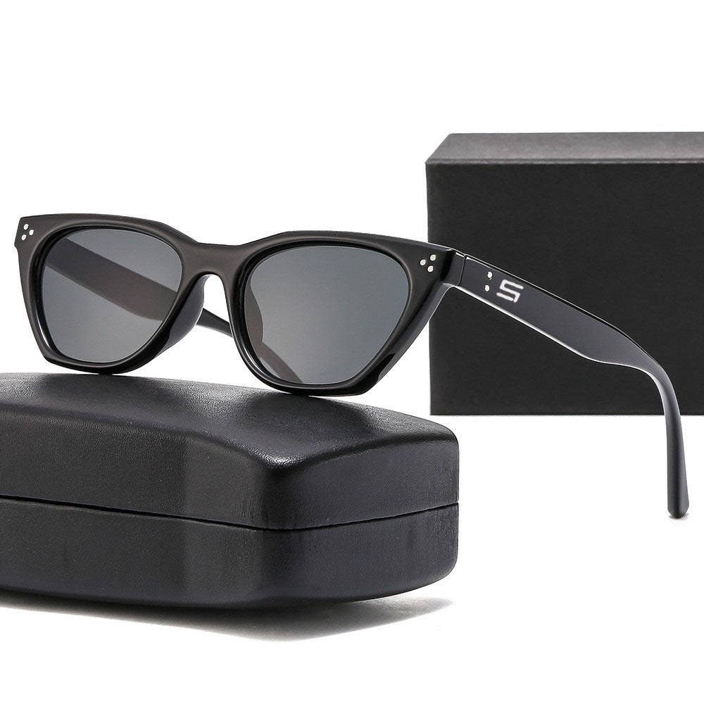 Damen Retro-inspirierte Sonnenbrille mit markantem Rahmen Brehn