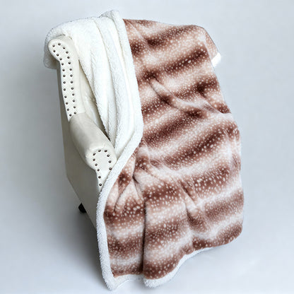 Damen Flauschige Kuscheldecke mit modernem Muster Brehn