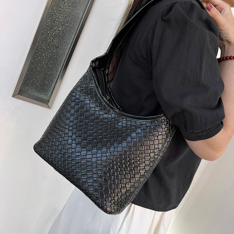 Texturiertes gewebtes Hobo Bag Brehn