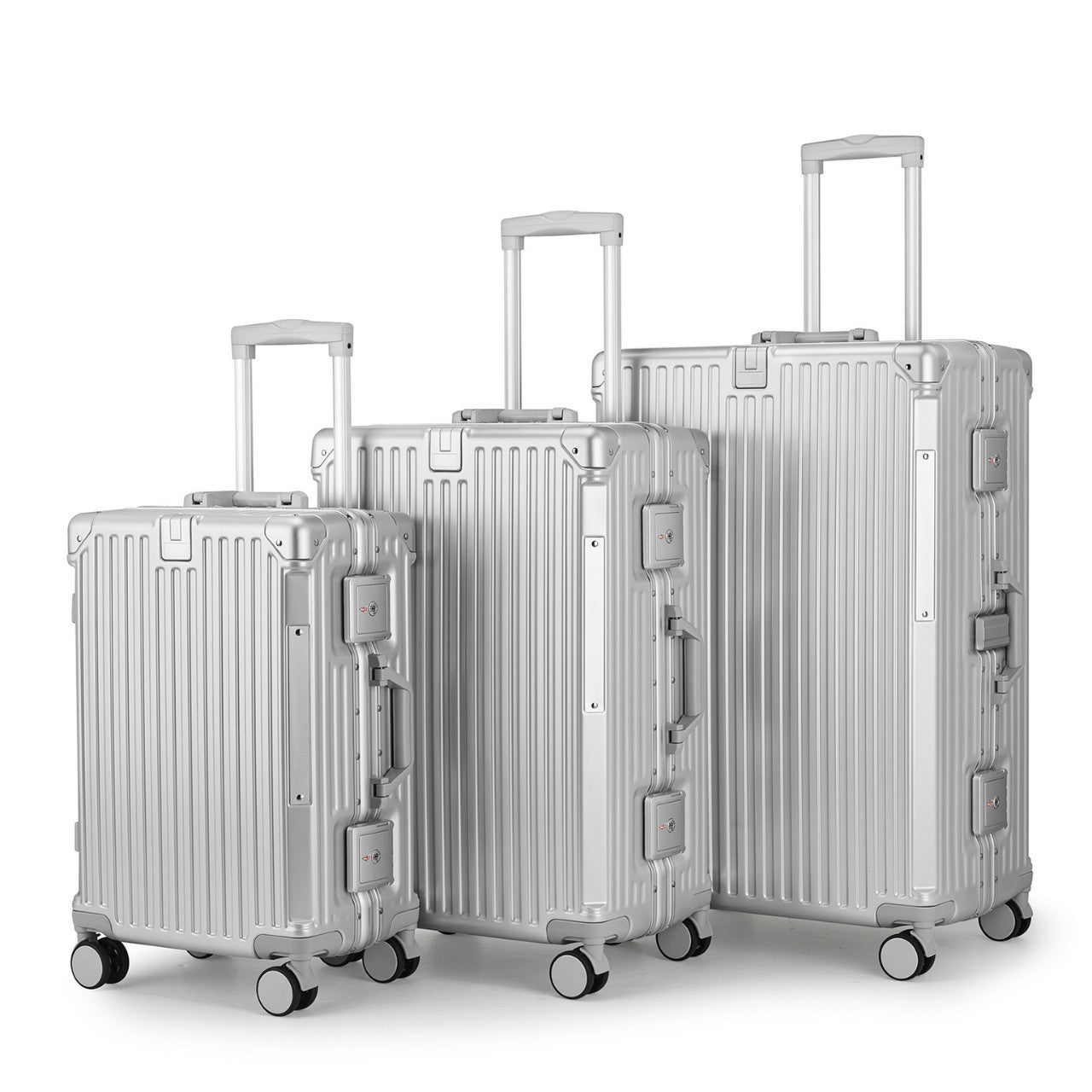 Unisex Aluminium Hartschalen Reisegepäck Set Brehn