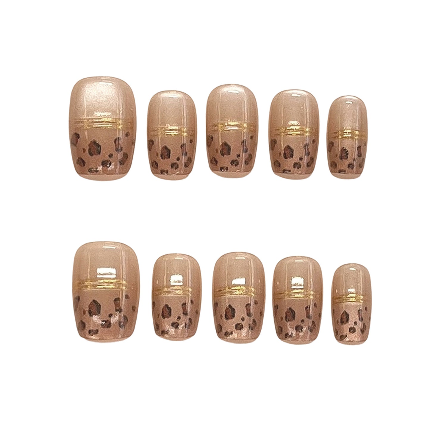 Elegantes Press-On Nagelkunst Set Brehn