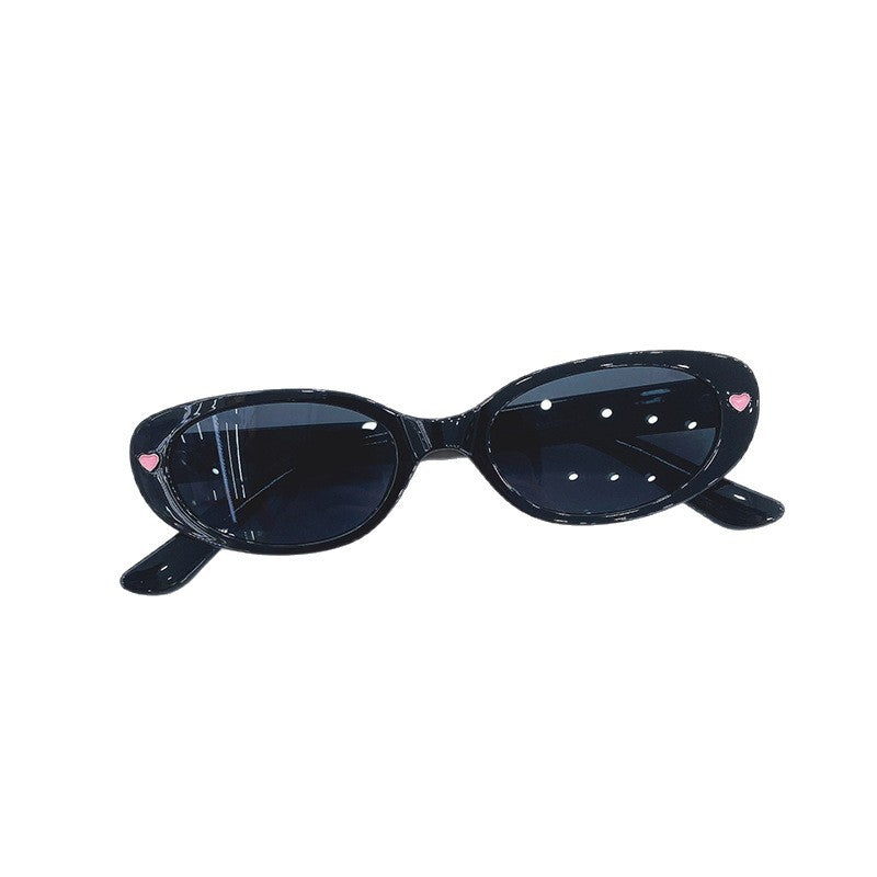 Modische Cat-Eye Sonnenbrille mit Herzen Brehn