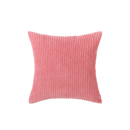 Corduroy Rippierter Quadratischer Akzentkissenbezug mit tiefem Kanaltextur und verdecktem Reißverschluss