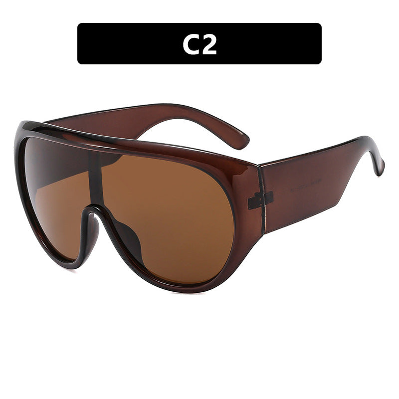 Damen sportliche Sonnenbrille im aerodynamischen Design mit breitem Sichtfeld Brehn