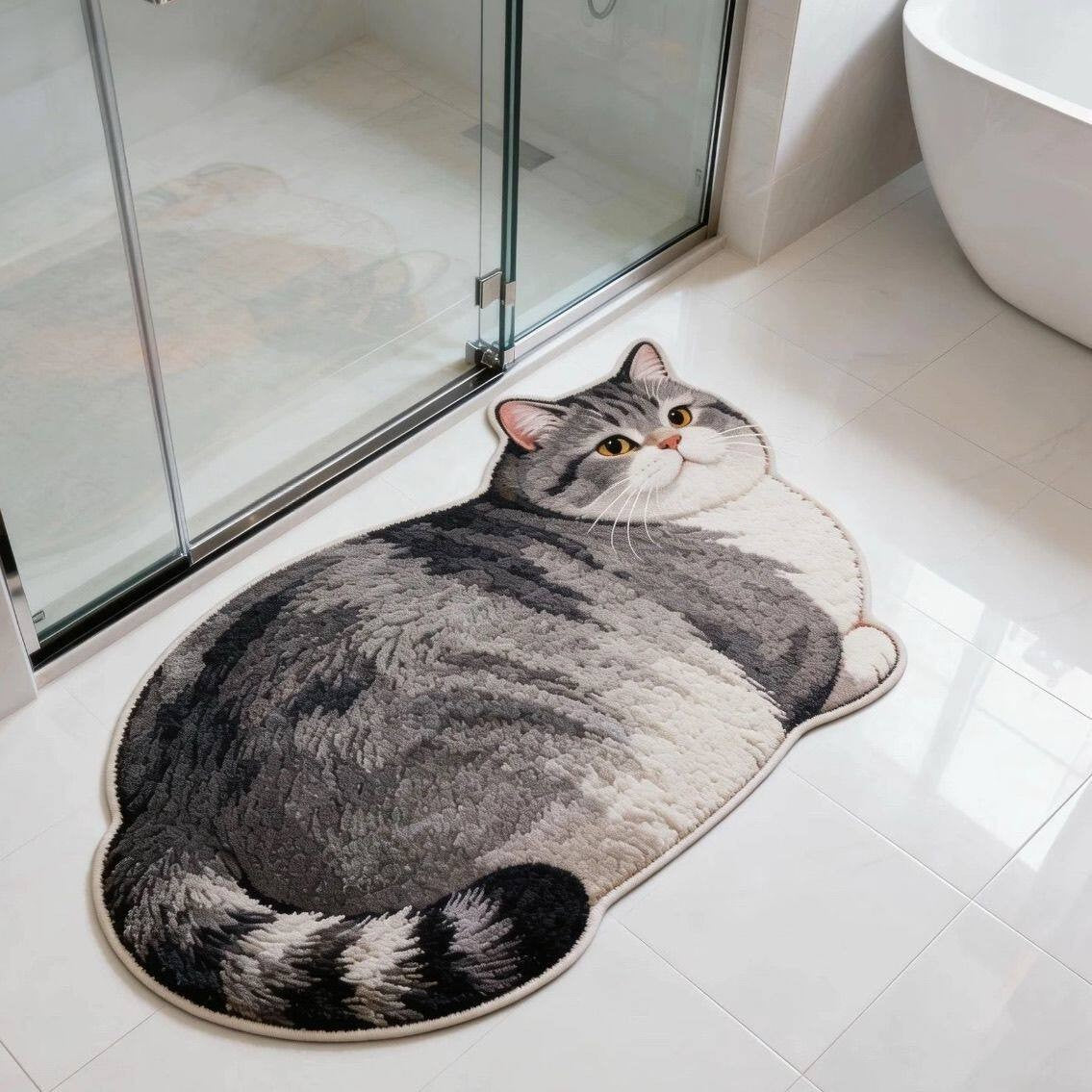 Katzen Design Badematte Brehn